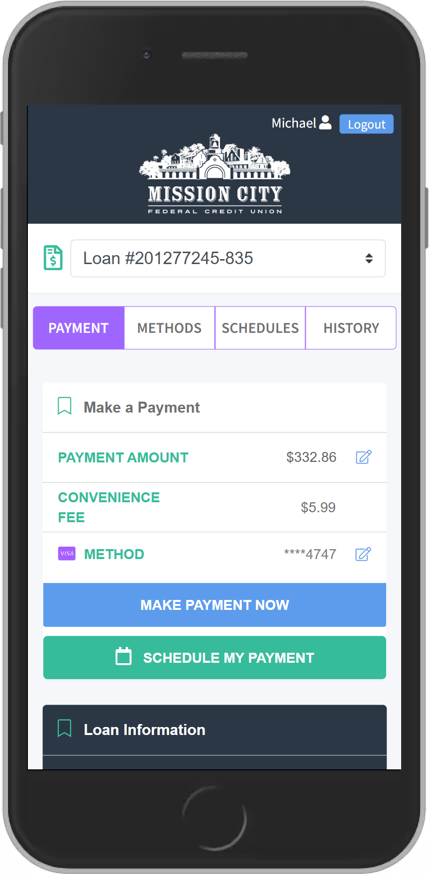 MessagePay Step 4 - Make a Payment